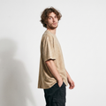 Oversized Beige Washed Tee