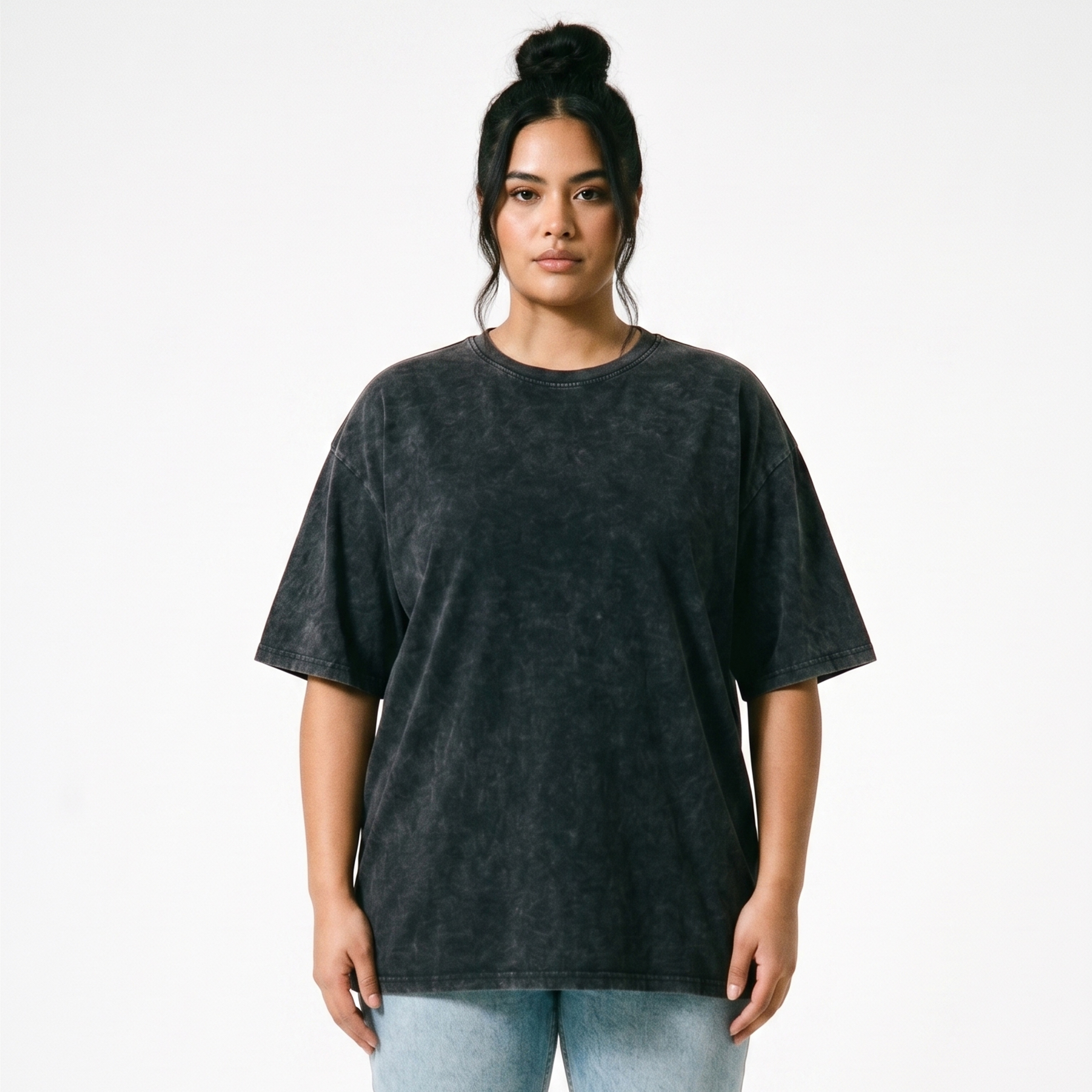 Oversized Black Washed Tee
