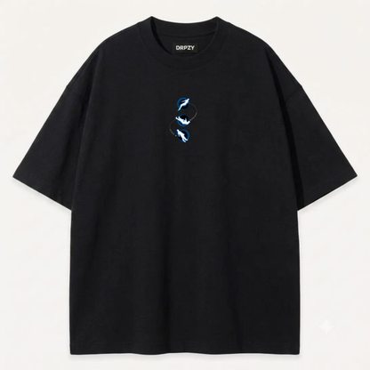 Lost in Space cosmic graphic tee black - Dripzy Pakistan streetwear