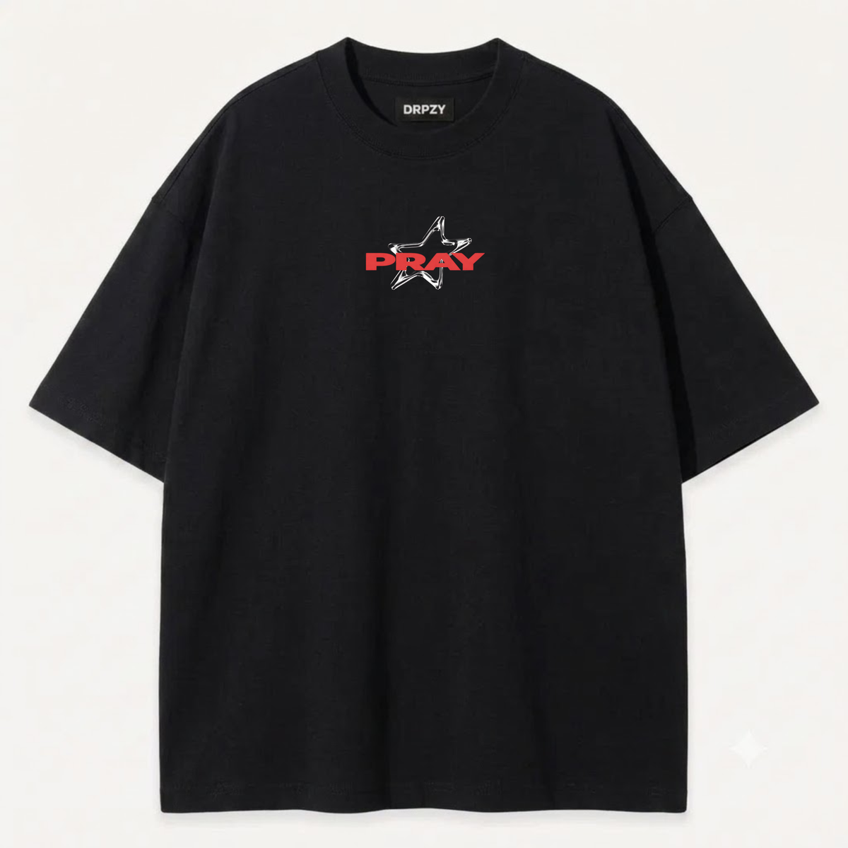 Pray typography graphic tee in black - Dripzy Pakistan streetwear
