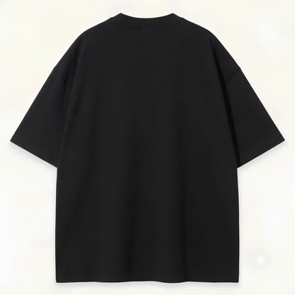 Cosmic space graphic oversized tee - Dripzy Pakistan streetwear black