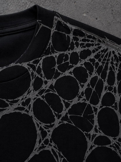 Spider-Man printed oversized tee in black - Dripzy Pakistan streetwear