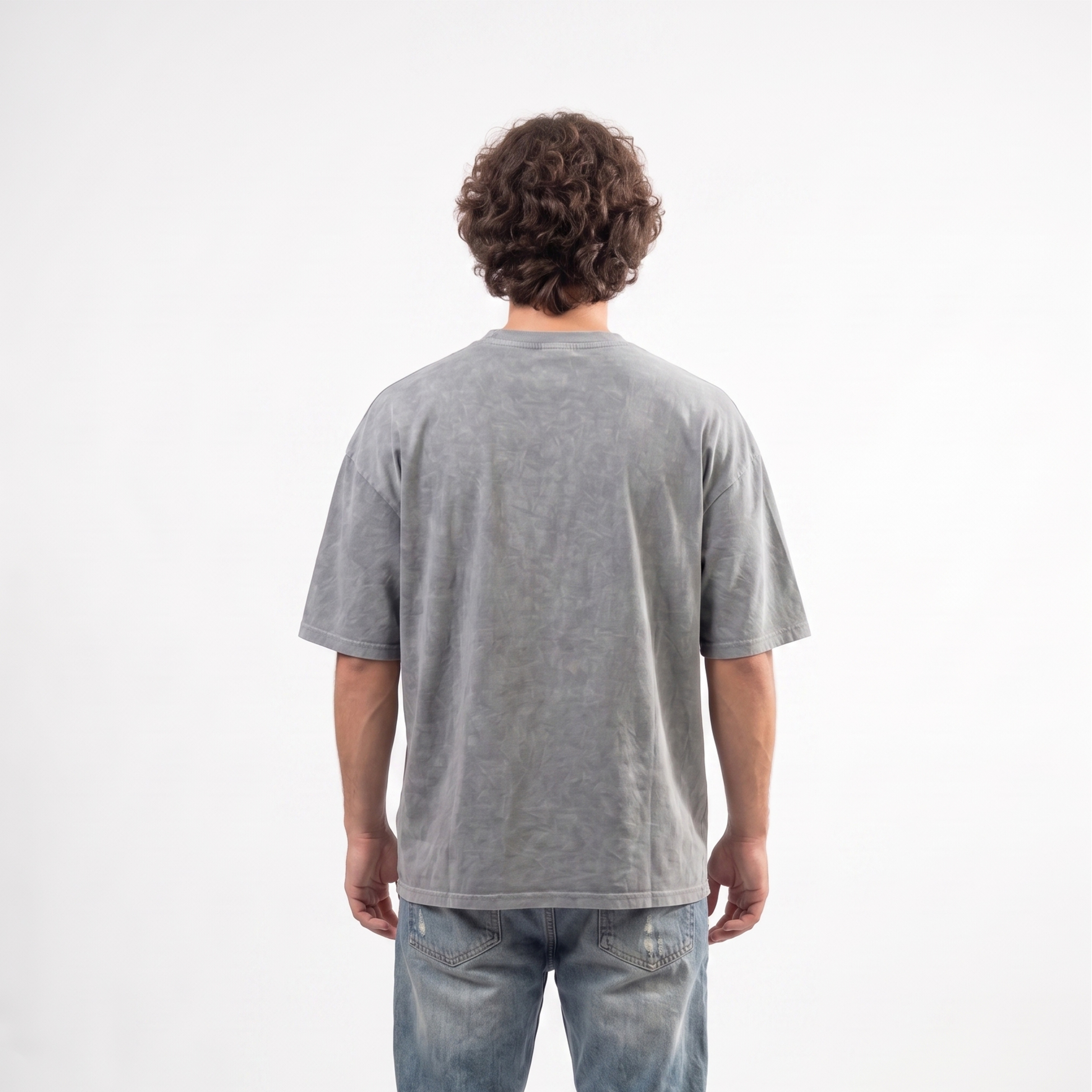 Oversized Grey Washed Tee