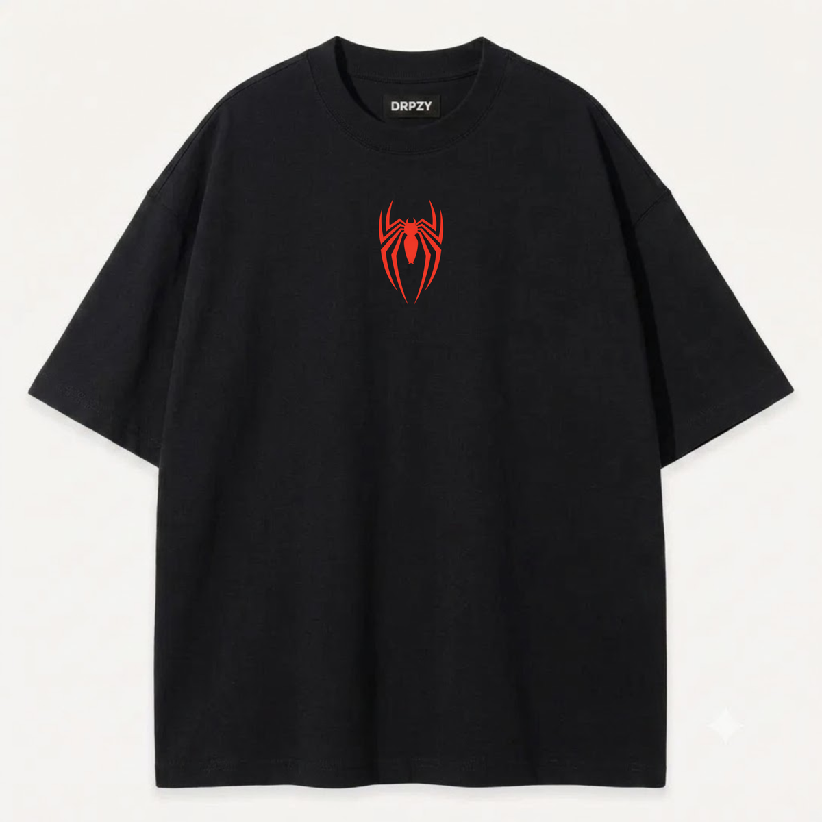 Spiderman graphic oversized tee in black - Dripzy Pakistan streetwear