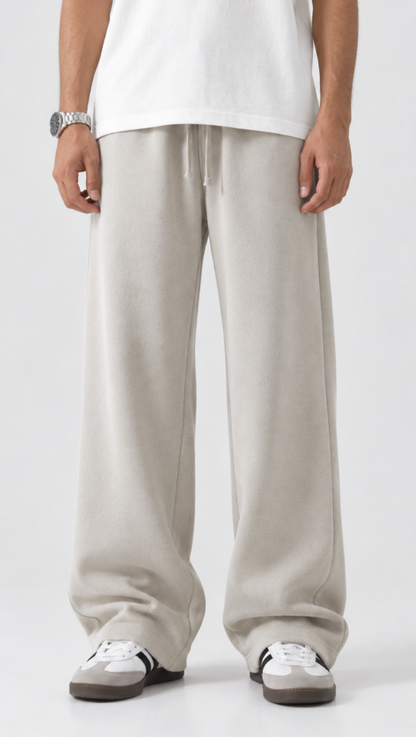 Classic Relaxed Trousers Off-White - side detail