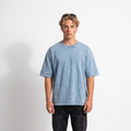 Oversized Stone Blue Washed Tee