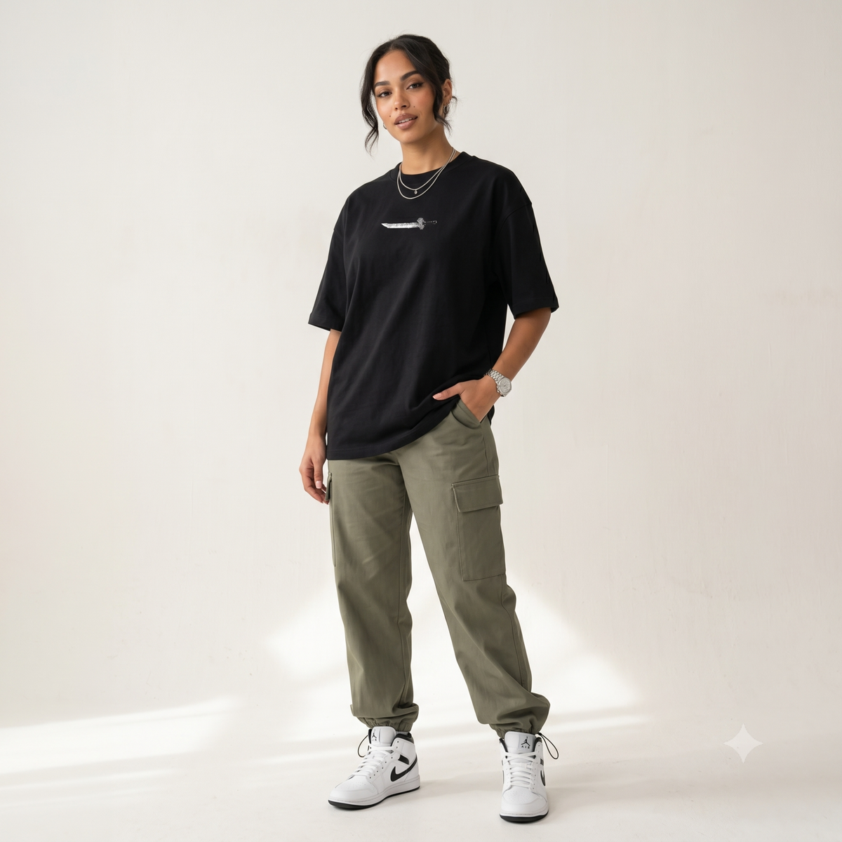 Toji Fushiguro anime graphic black oversized t-shirt - Dripzy cotton
