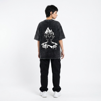 Saiyan Oversized Washed Tee