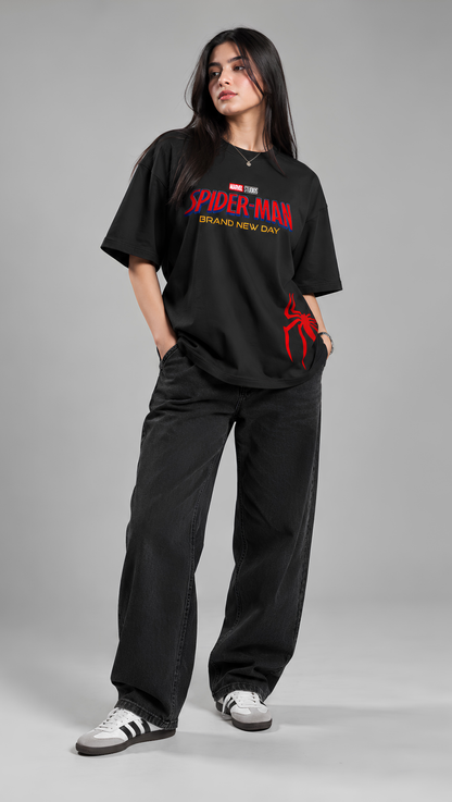 Spider-Man Brand New Day Oversized Tee - full front logo
