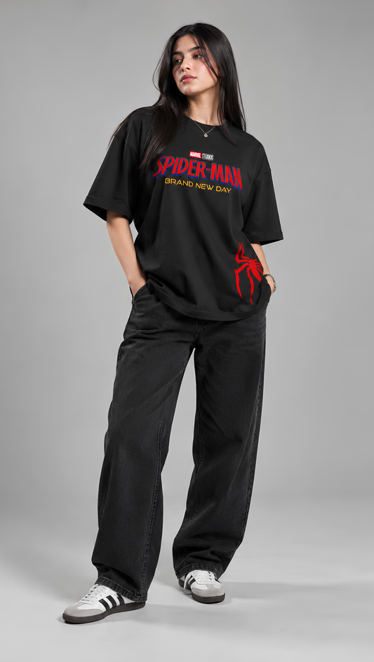 Spider-Man Brand New Day Oversized Tee - full front logo